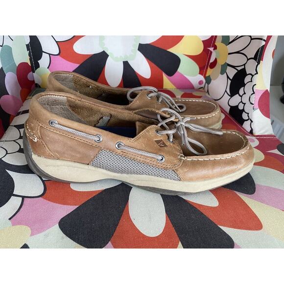 Sperry Top-Sider Intrepid Tan Men’s size US 11D Leather Boat Shoes - Picture 3 of 7